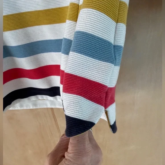 Boden Sarah Ottoman Top In Multicolor Stripe - Picture 12 of 13